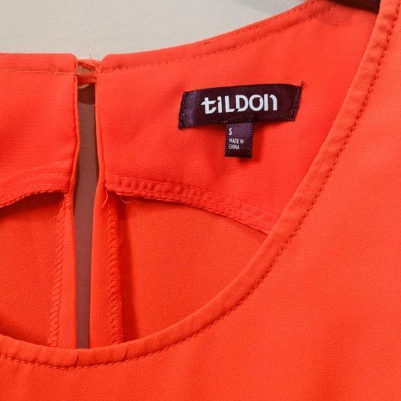 TILDON Maxi Dress Sleeveless Coral Sz Small NWOT - Picture 6 of 6